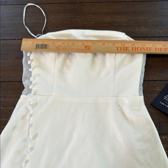 Lulus Loving the Feeling White Strapless Bodycon Mini Dress XS - Picture 11 of 13